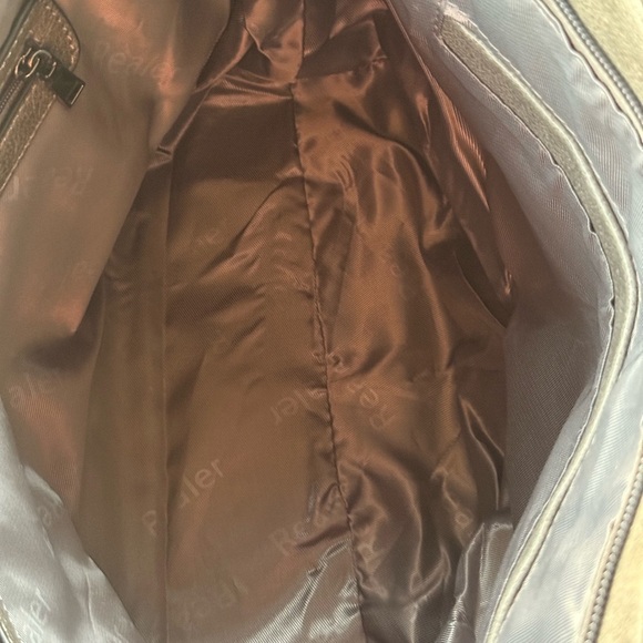 New Realer Gray Large Capacity Shoulder Bag/Tote Studded Details - Picture 6 of 16